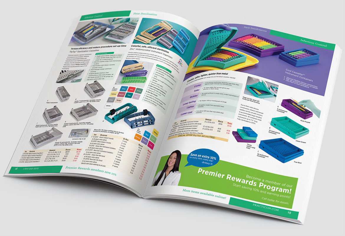 Dental Products Company Catalog Spread