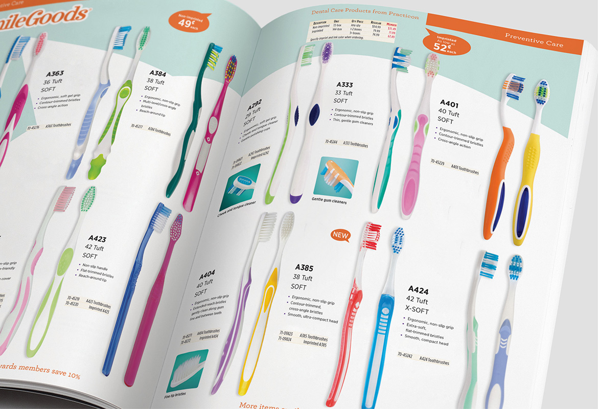 Dental Products Company Catalog Spread